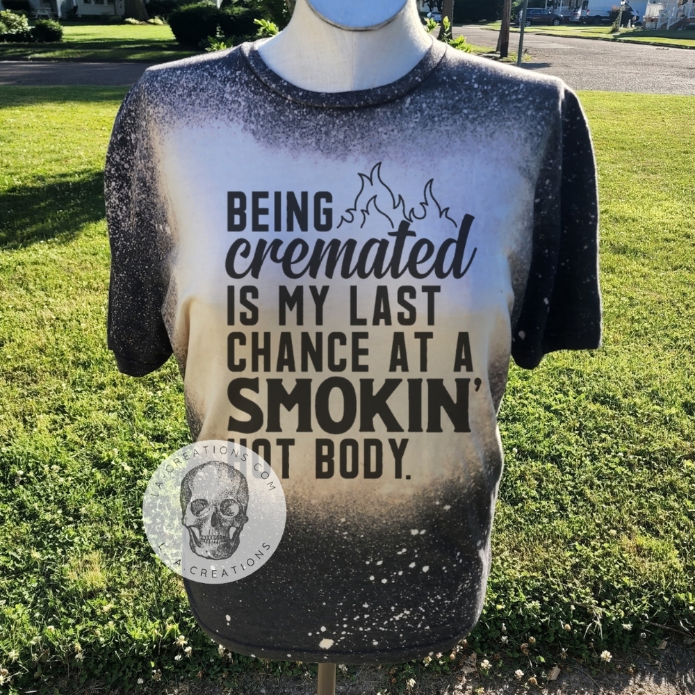 Smoking hot body bleached tee S-3x
